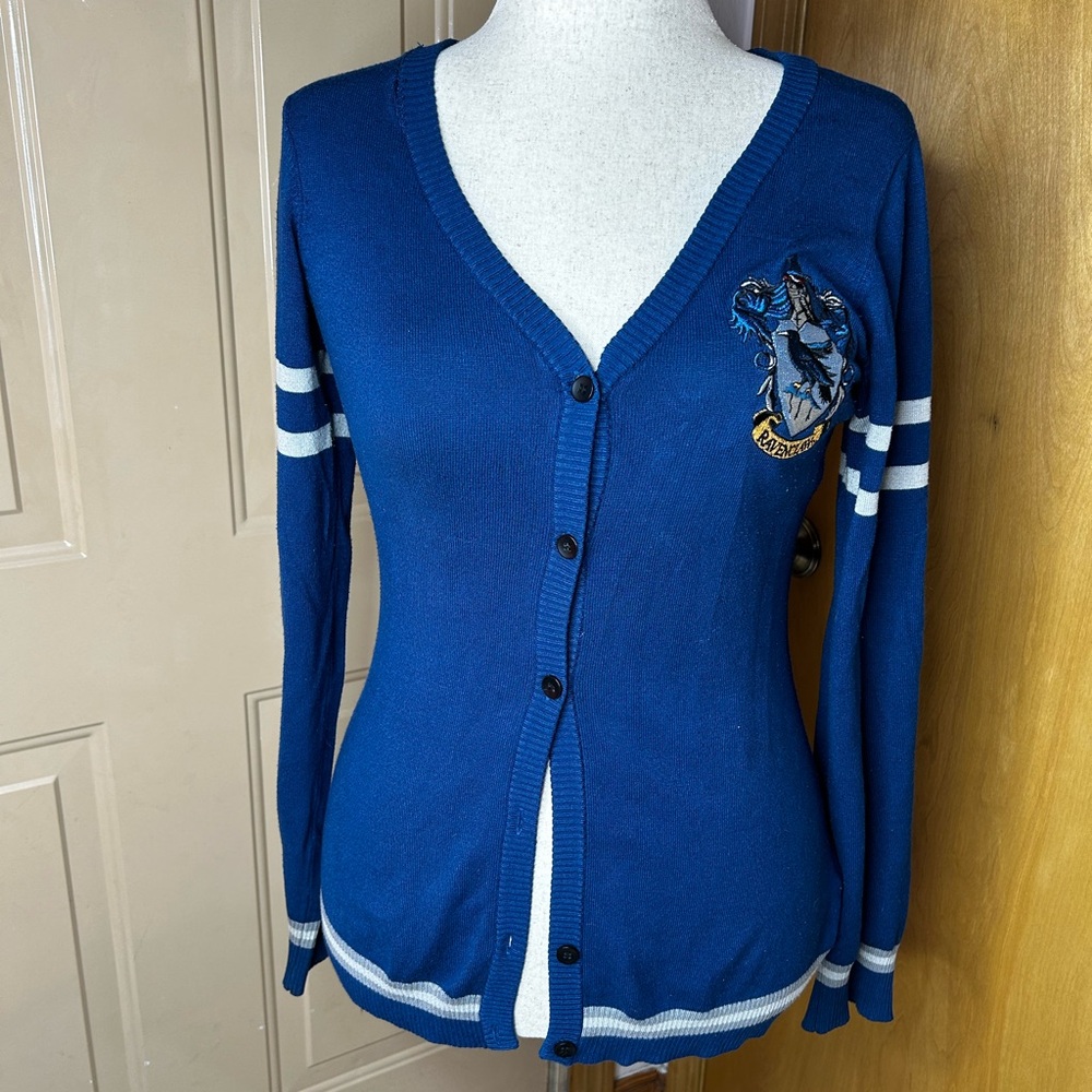 Harry Potter Ravenclaw House Long Sleeve Cardigan Size Small